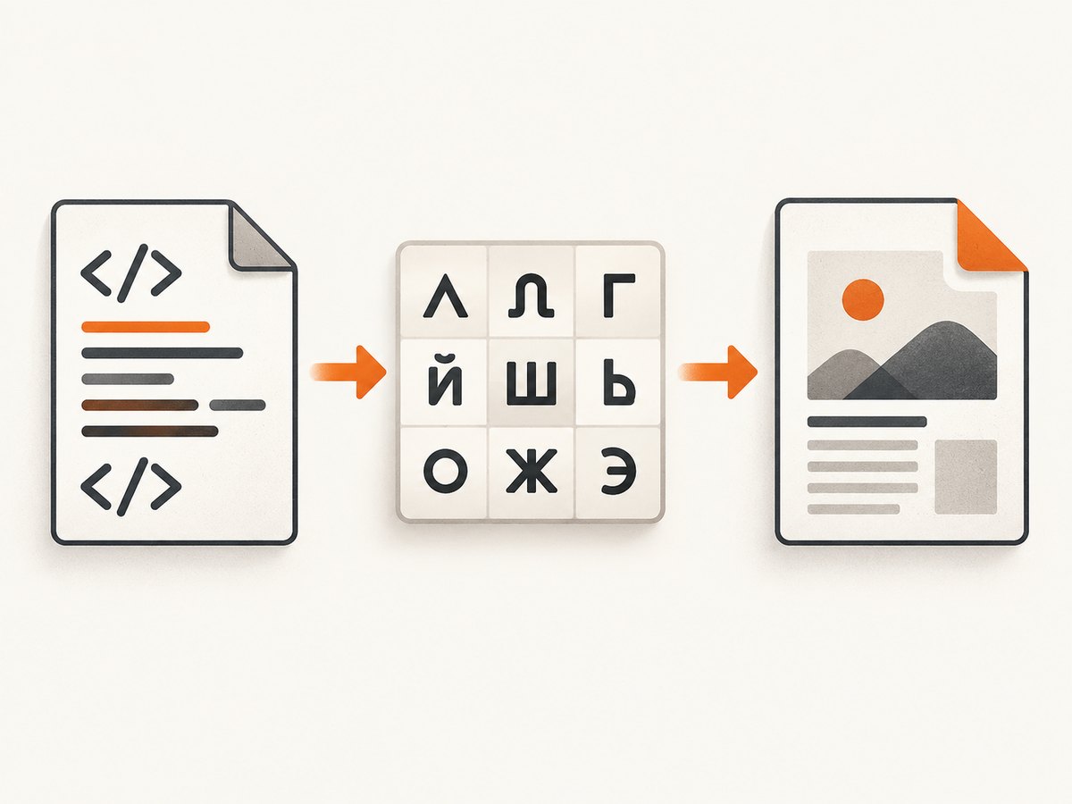A reliable pipeline preserves Unicode and supplies every required glyph before PDF generation.