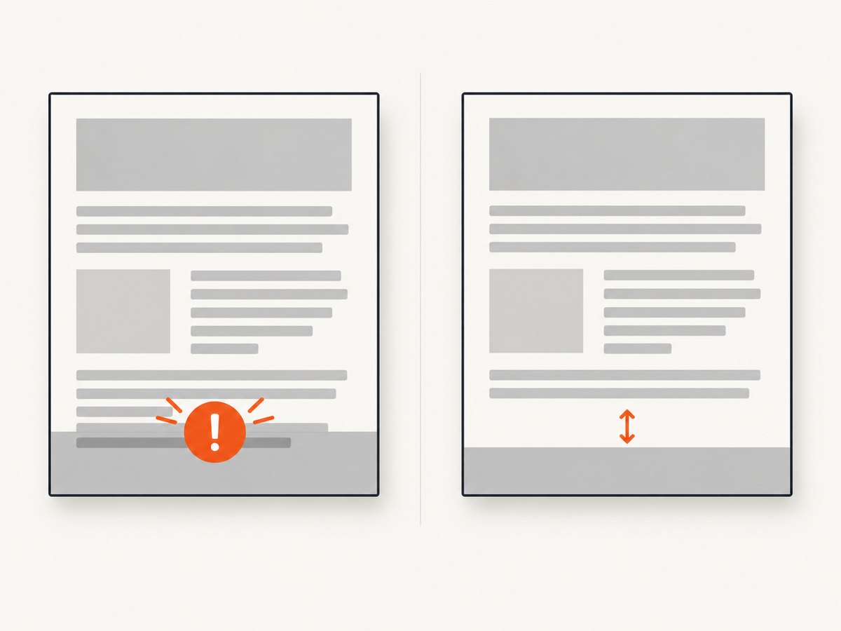 OverlapBehavior can warn or throw before stamping, but it does not reflow existing content.