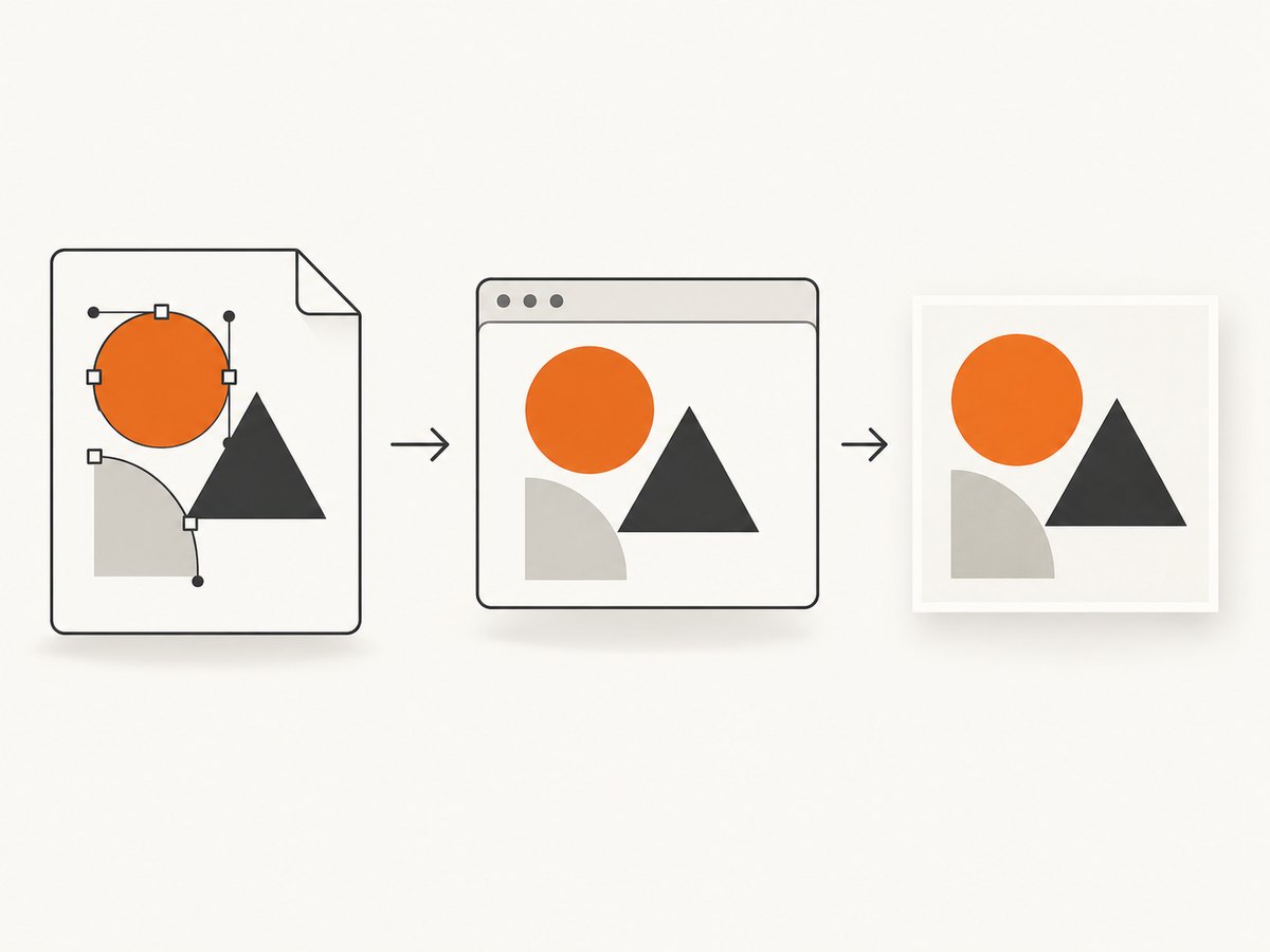 A browser renders the SVG source into a visual preview.