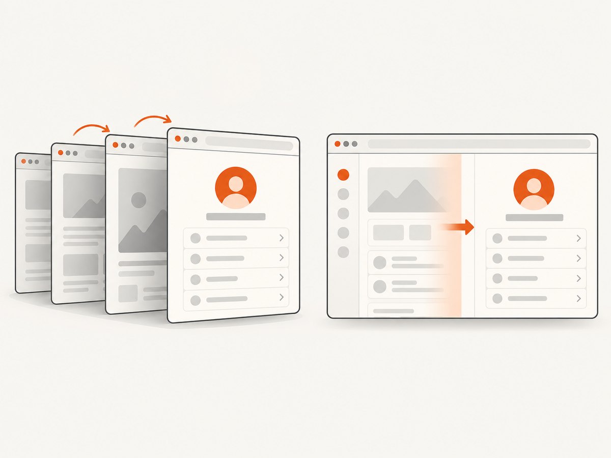 Keep credential sourcing in the Node.js process, then verify the resulting authenticated page state.