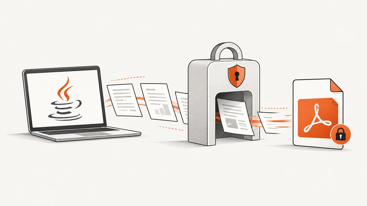 How to Protect a Generated PDF in Java