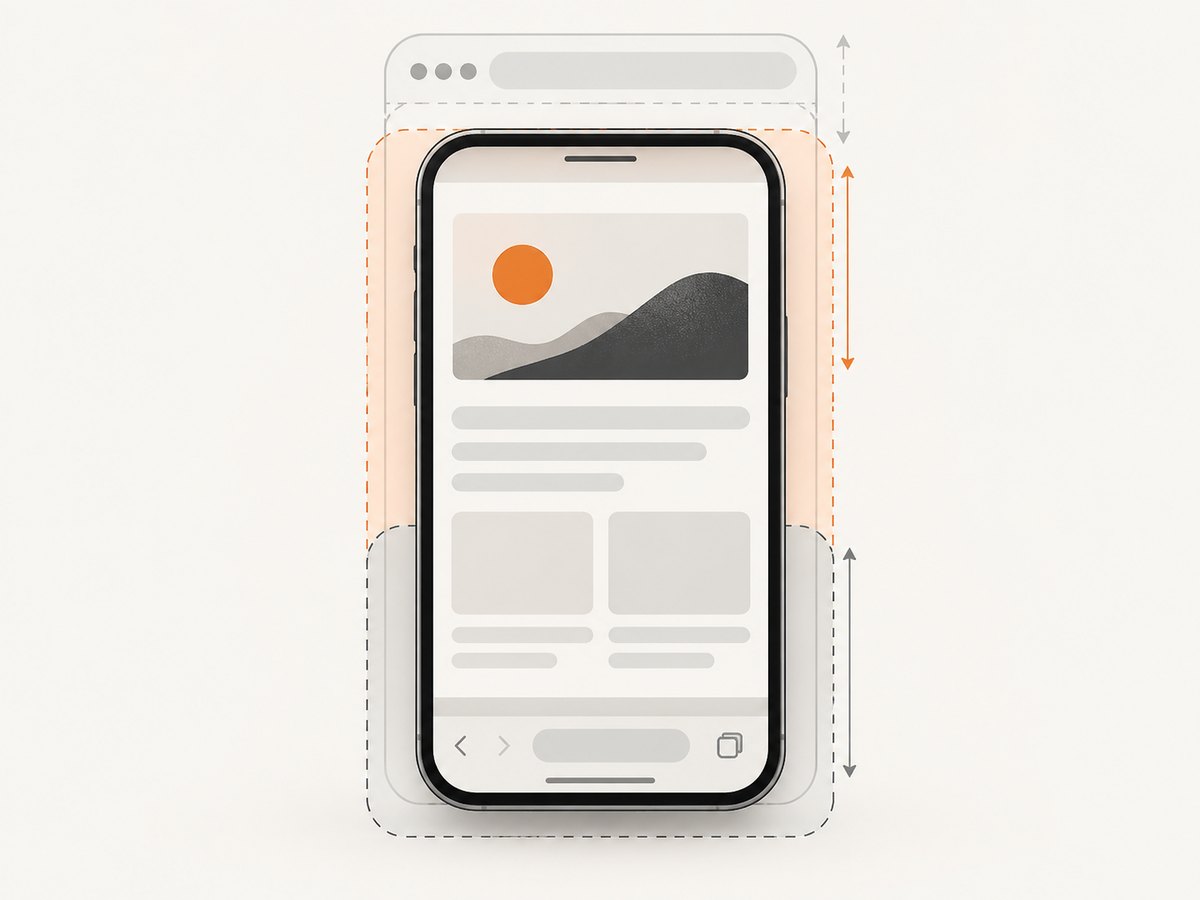 Choose viewport units according to whether the layout targets the small, large, or changing viewport.