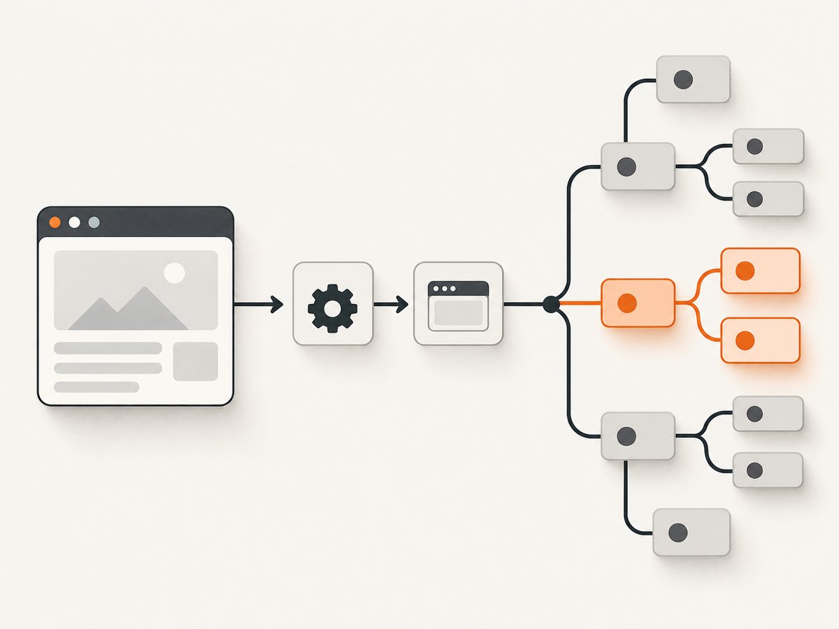 A snapshot records the accessibility tree at the exact page state your script has reached.