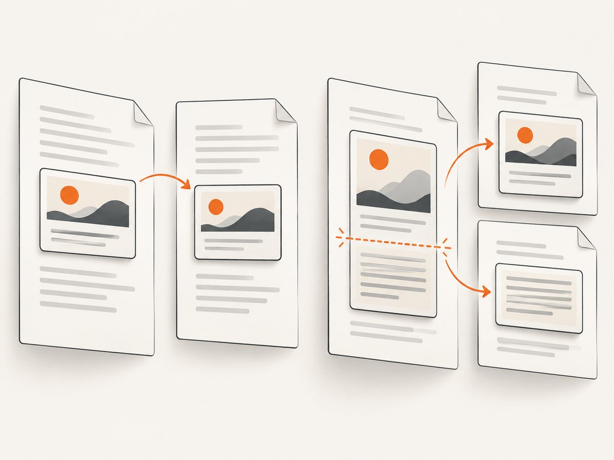 Avoidance is a pagination preference: units that fit can move together, while oversized units may still split.