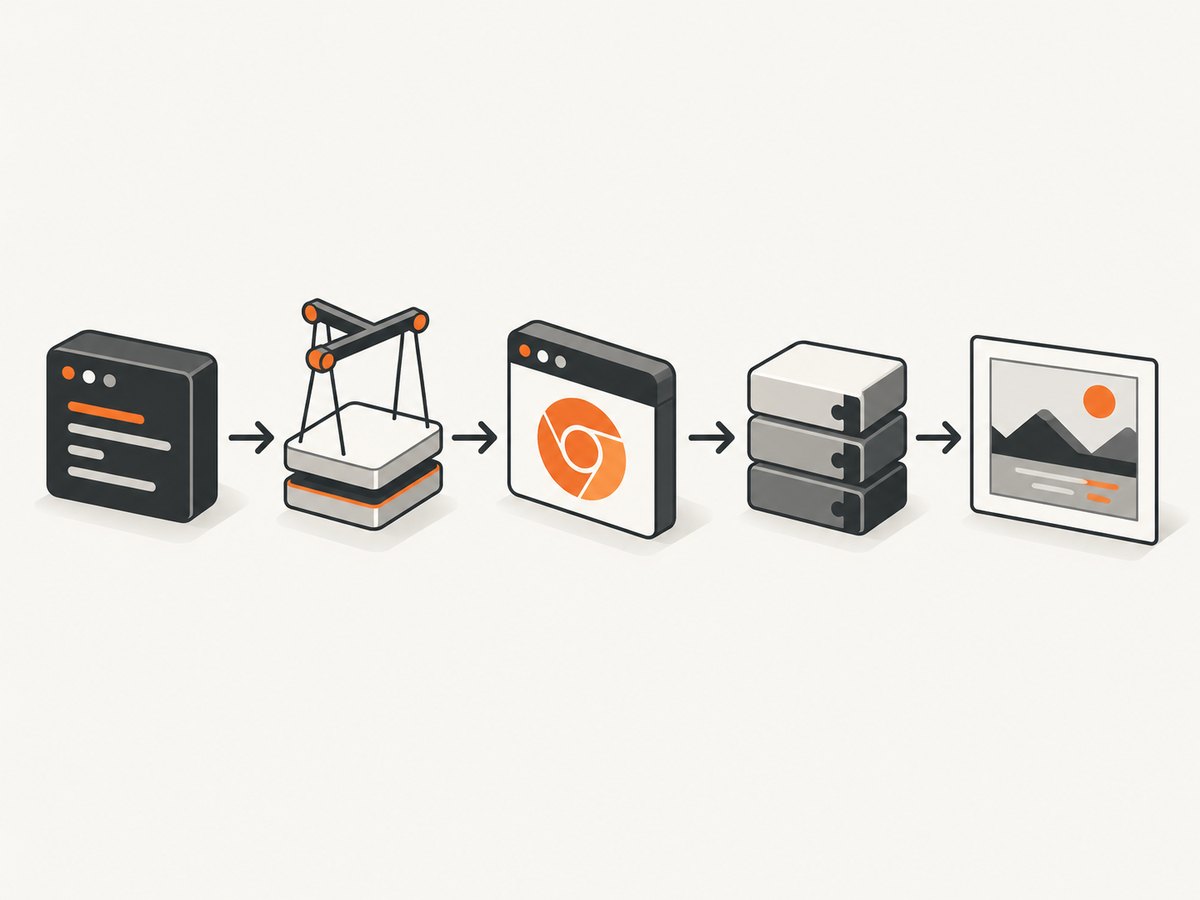 A production capture depends on the Node.js package, browser binary, OS libraries, and runtime permissions working together.