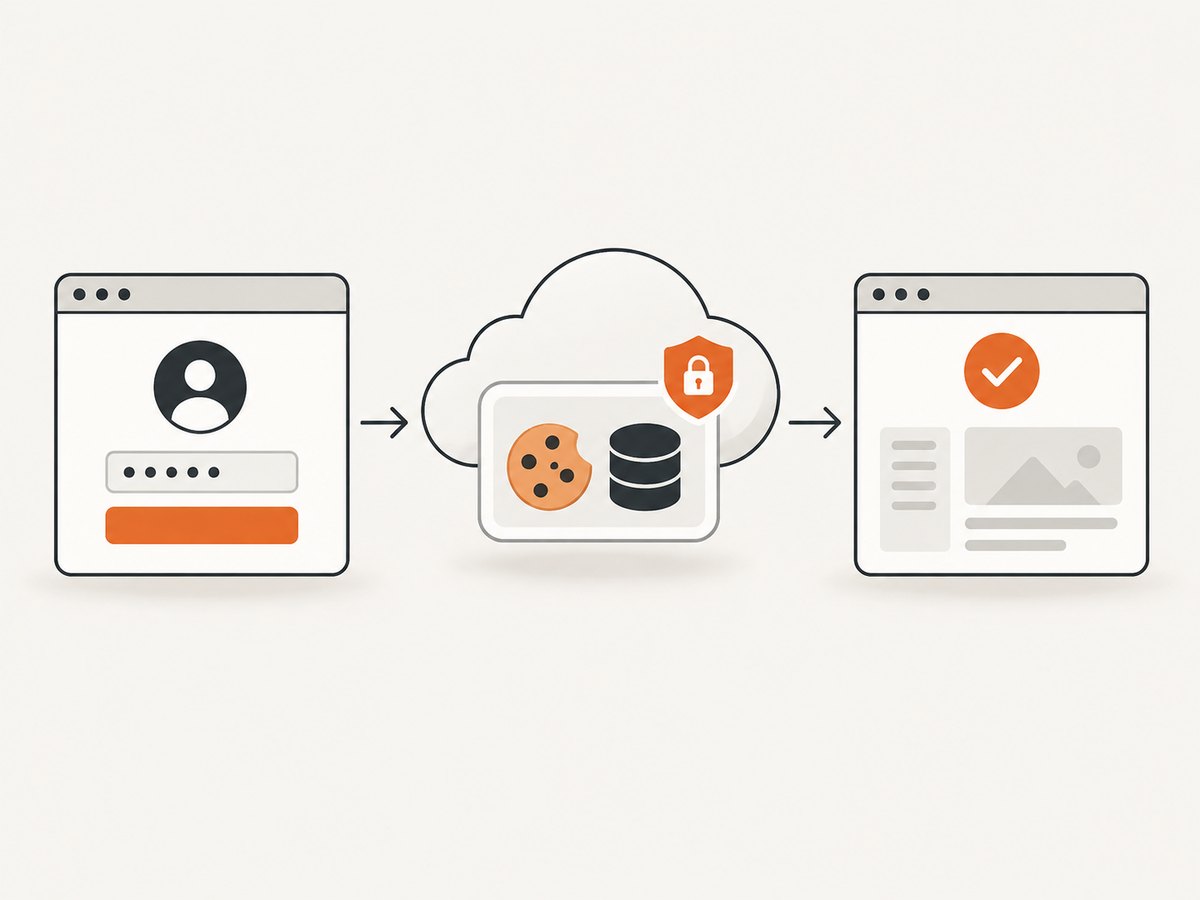 A saved browser profile can restore supported login state for a later remote session.