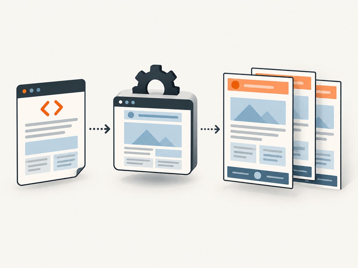 Puppeteer renders one document-wide header and footer template across every PDF page.