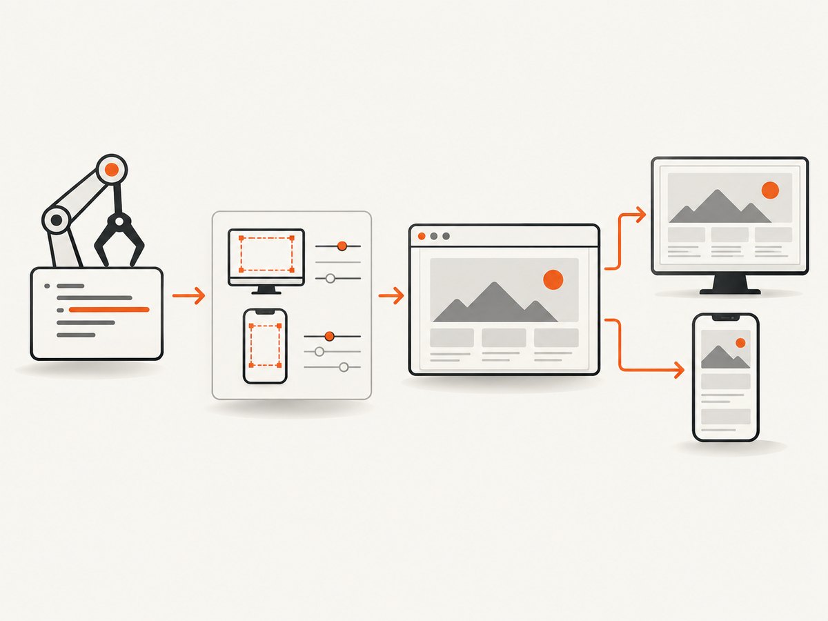 Viewport and device settings determine the layout before Puppeteer captures pixels.