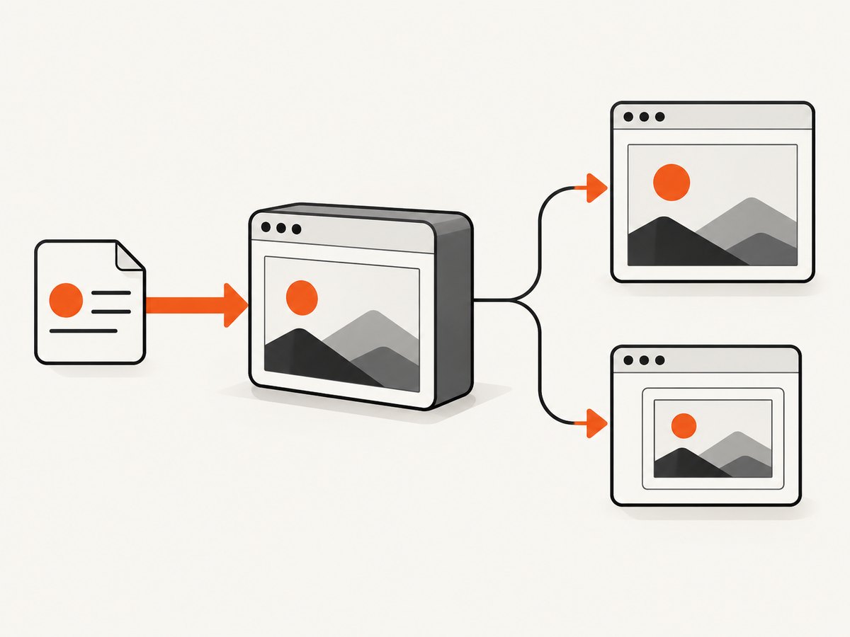 A Page owns the tab, while each Frame represents a document inside it.
