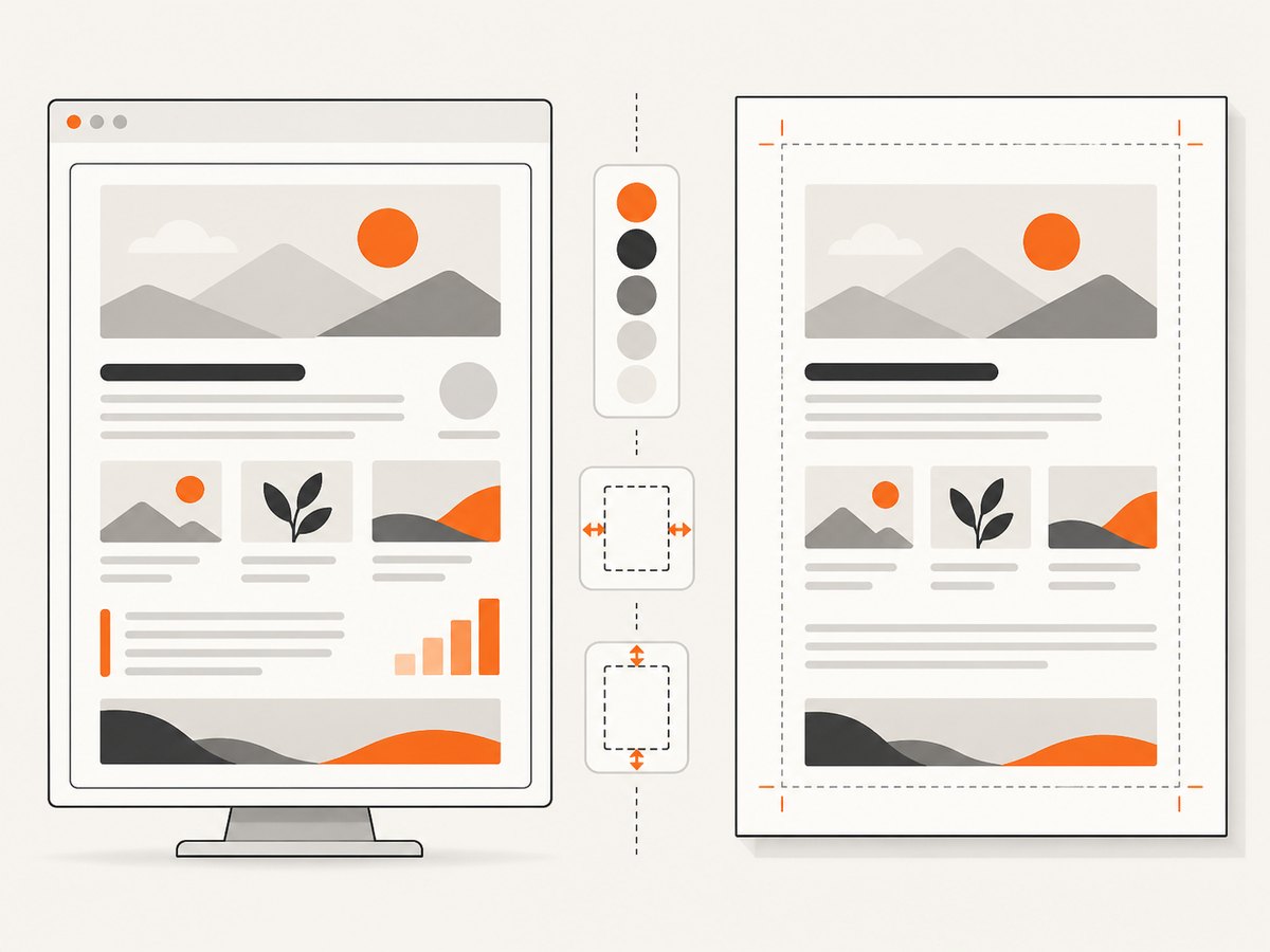 The capture pipeline: render the page, choose media settings, then write the completed PDF to an absolute path.