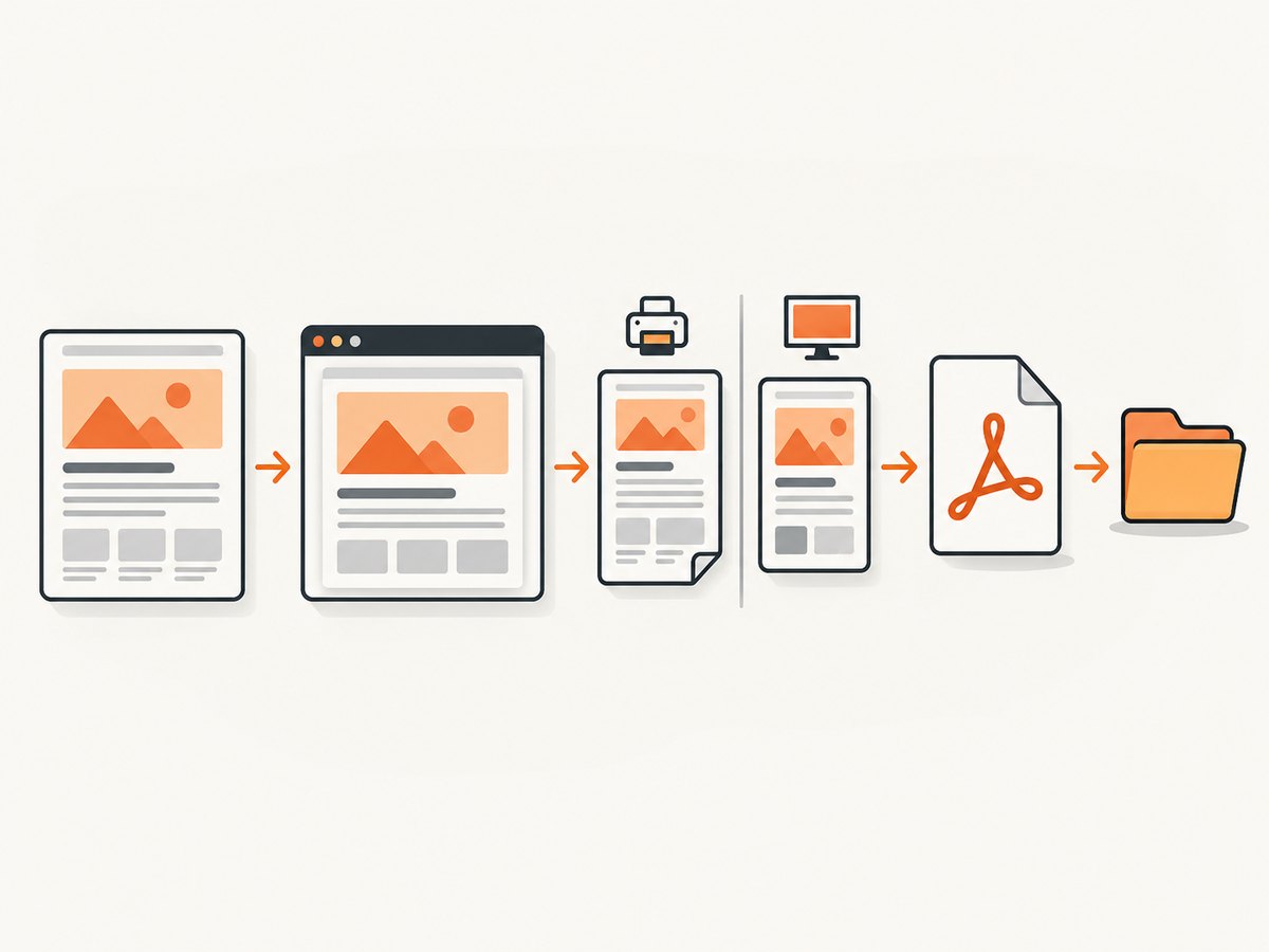 Print CSS, screen emulation, backgrounds, and margins determine what appears in the final PDF.
