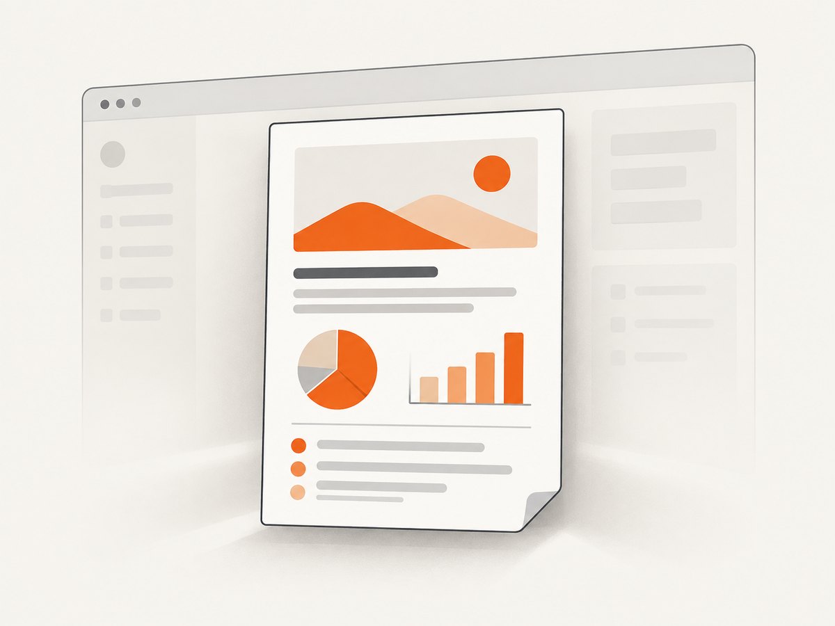 A selector finds content; a print view determines what the PDF contains.