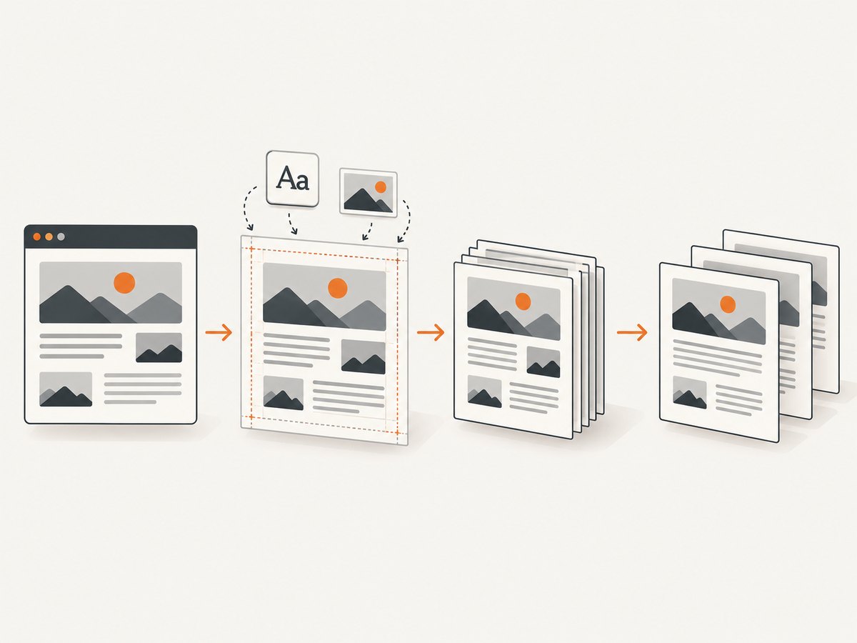 A reliable PDF export waits for its content and assets before pagination.