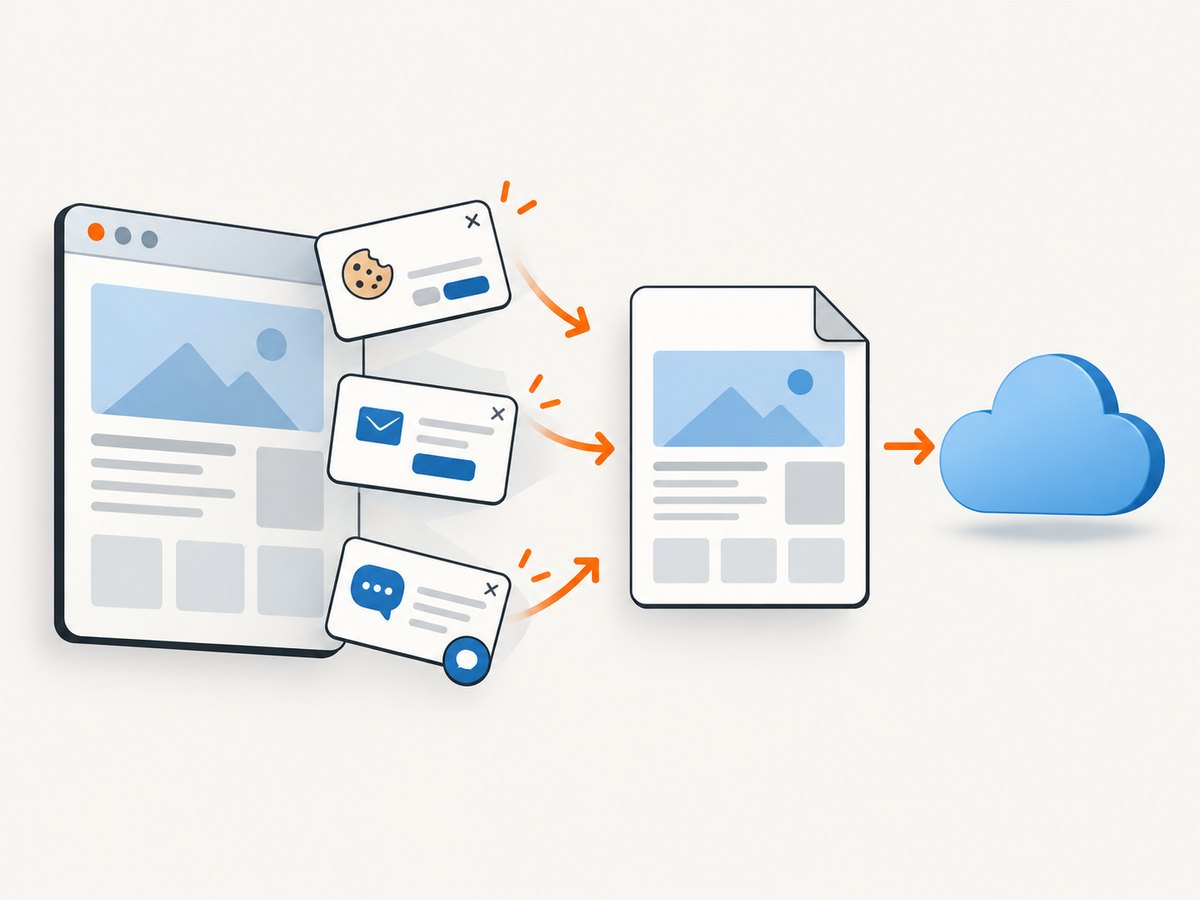 A screenshot service can handle web page capture without requiring a local Puppeteer browser setup.