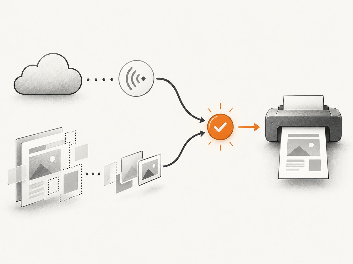 An application readiness signal connects asynchronous page work to PDF generation.