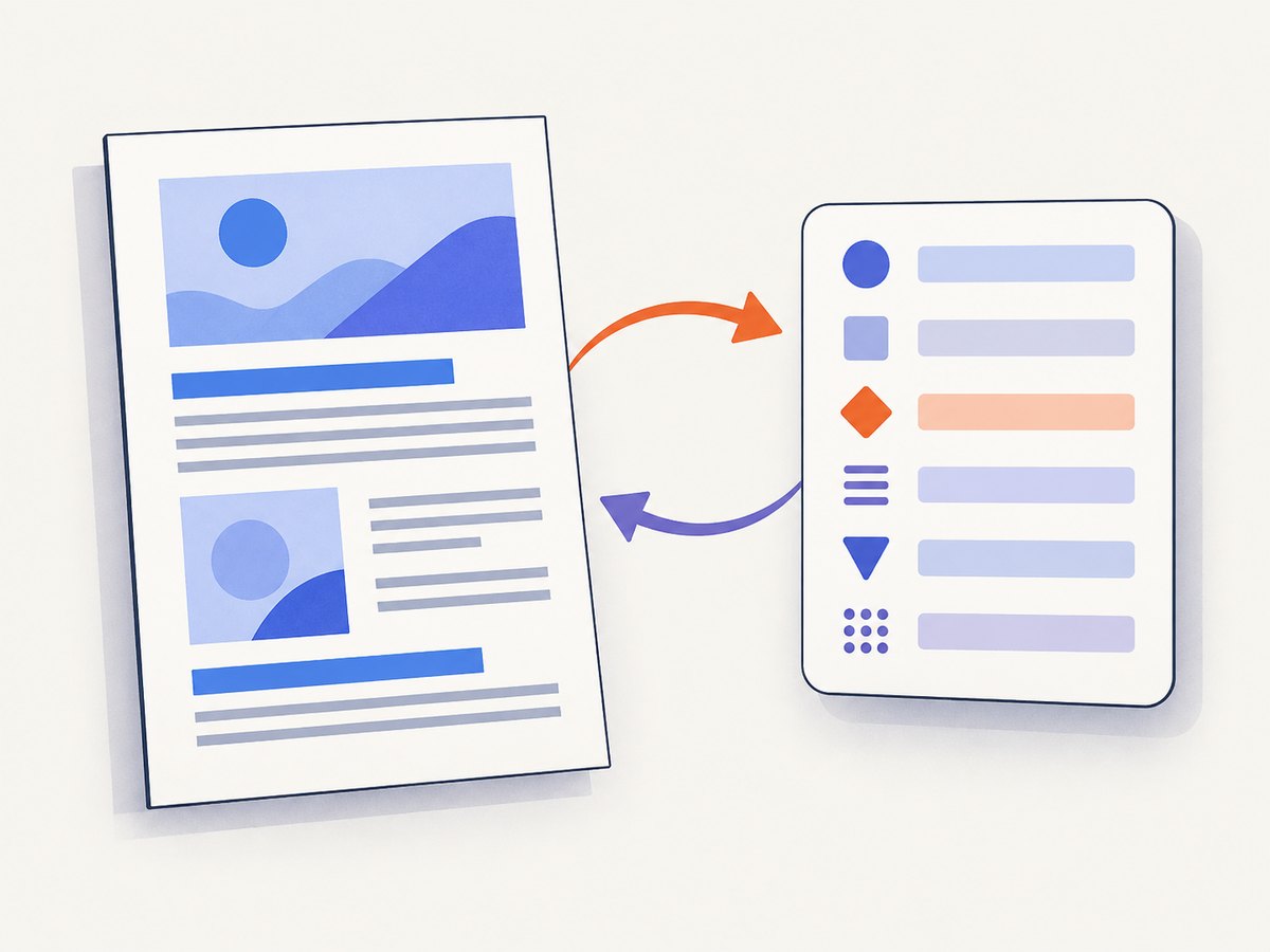 A visible heading and PDF metadata are separate parts of the document.