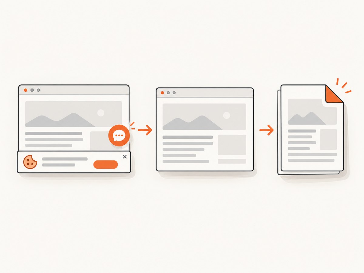A managed capture service can handle common overlays before producing a page capture.