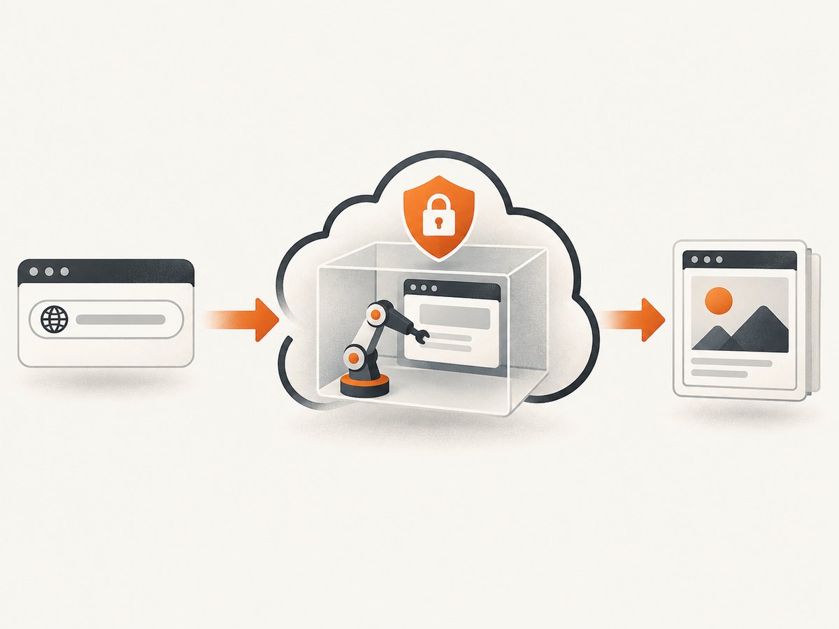 A reliable capture pipeline separates request handling, browser work and cleanup.
