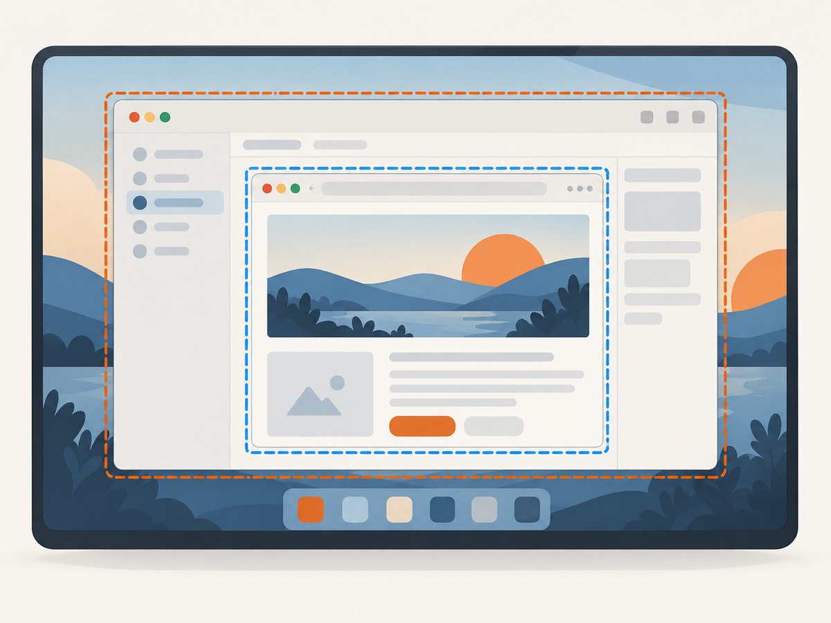 Browser window controls and page screenshots are separate from capturing a native desktop window.