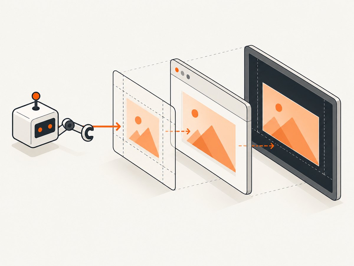 A single Puppeteer run can involve separate CSS viewport, content-window, and screen dimensions.