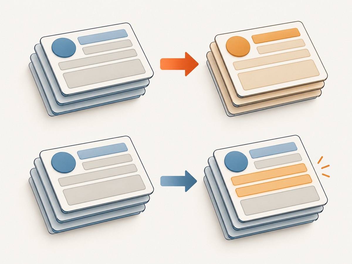 PUT supplies the full desired representation; PATCH applies defined changes to the current one.