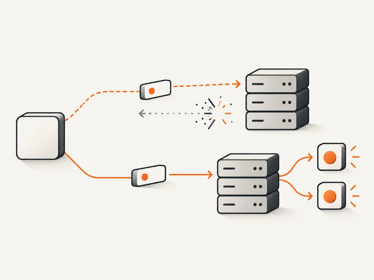 A lost response creates retry uncertainty, especially for POST operations that are not repeat-safe.