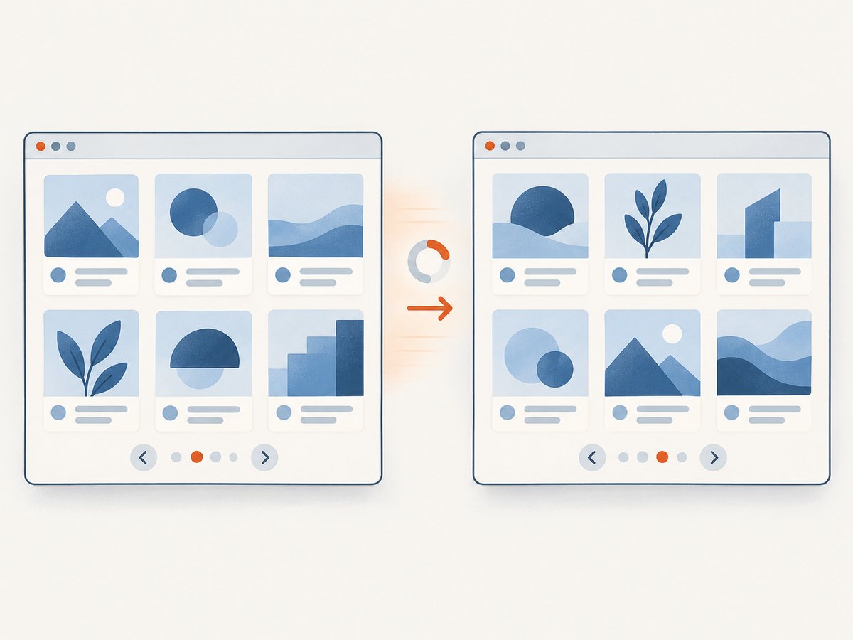 Client-side pagination may keep the same document, so wait for a specific DOM or state change.