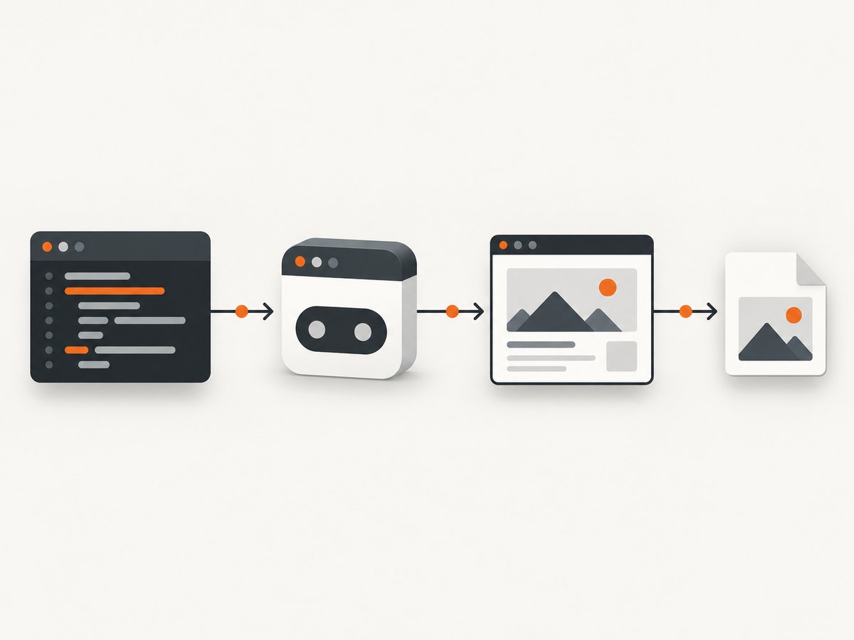 Pyppeteer connects Python automation to a Chromium page and can save the rendered result.