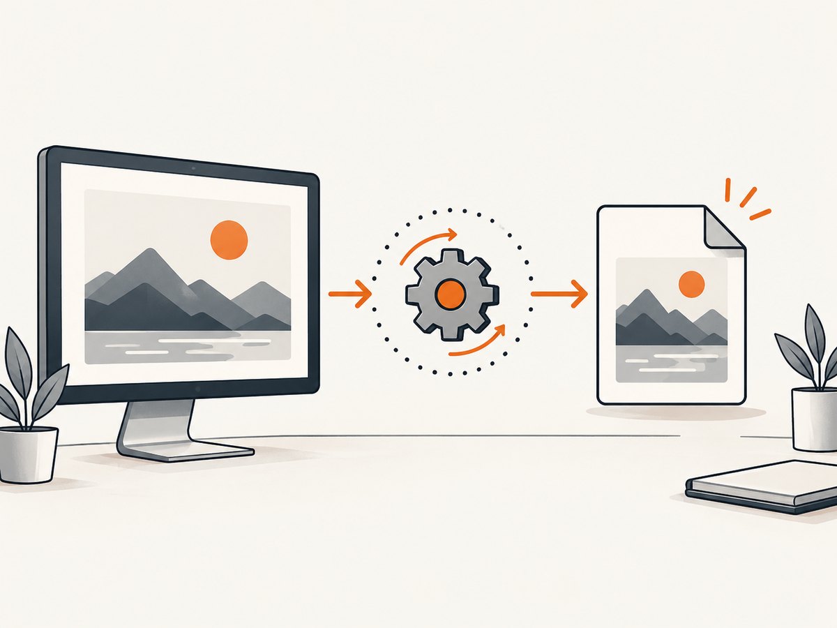 A background process still needs access to a real display before it can save pixels.