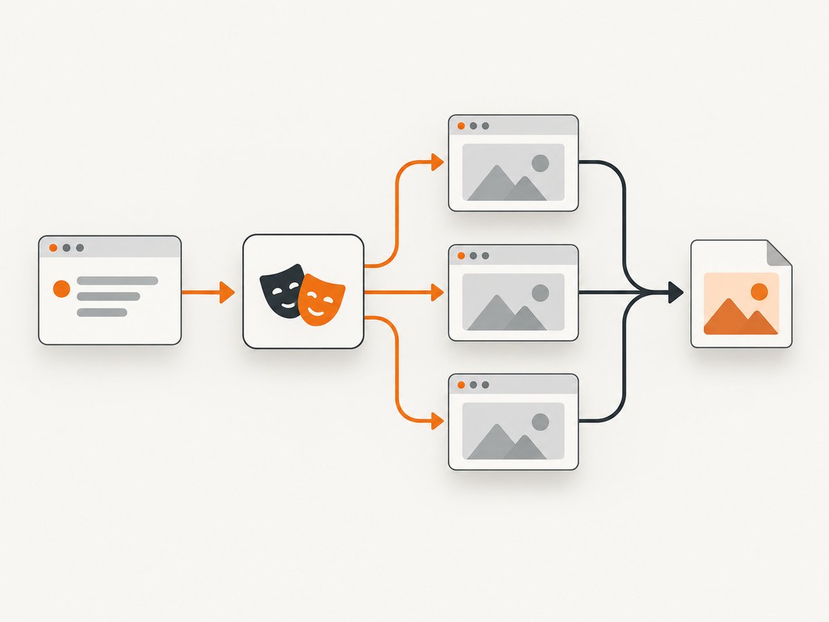 A Playwright test can drive multiple browser engines and save deterministic artifacts.