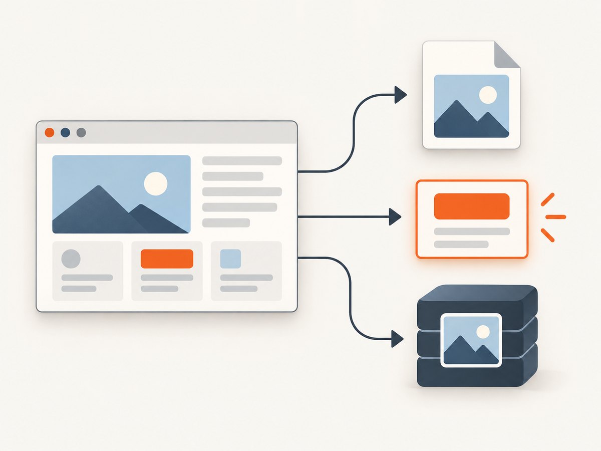 Selenium can save the current page, isolate one element, or return PNG data for in-memory use.