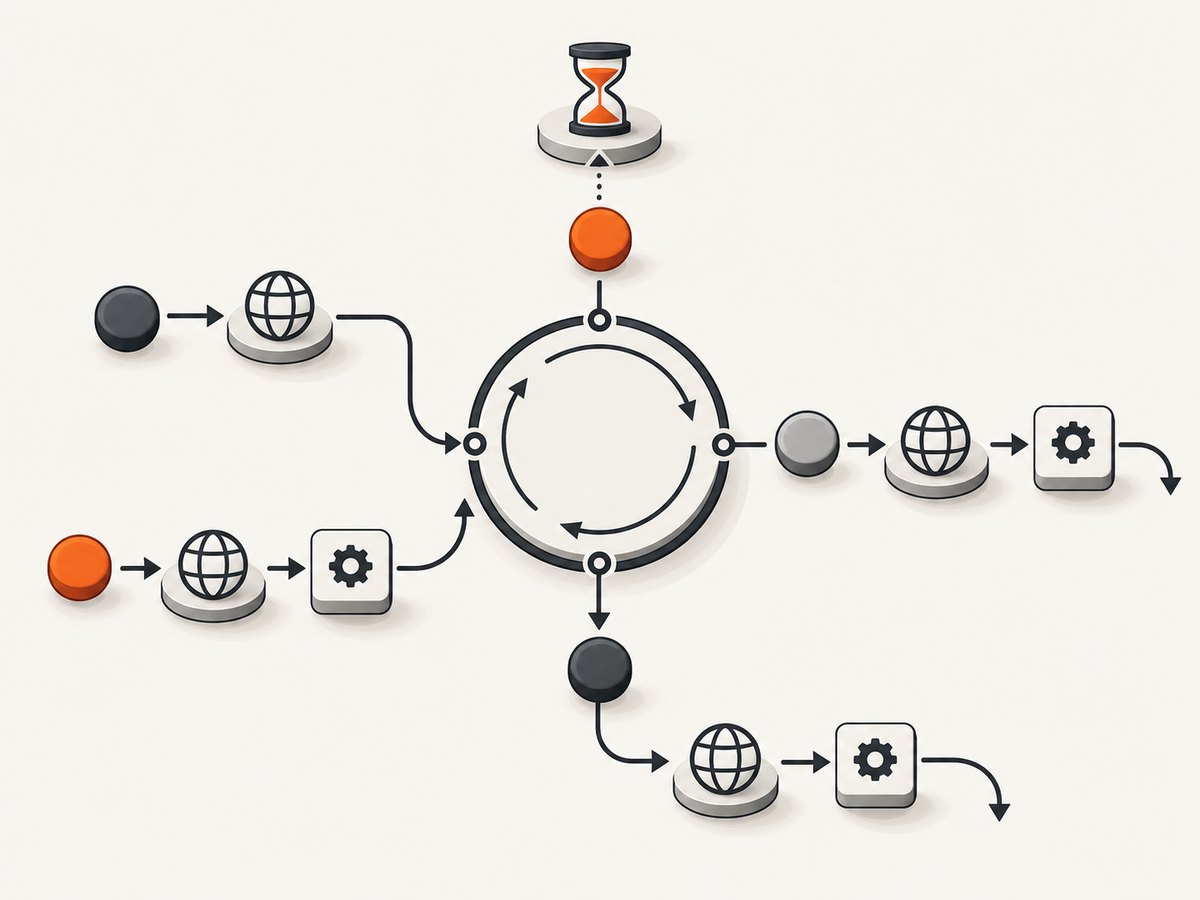 An asyncio sleep yields the event loop so other tasks can continue.