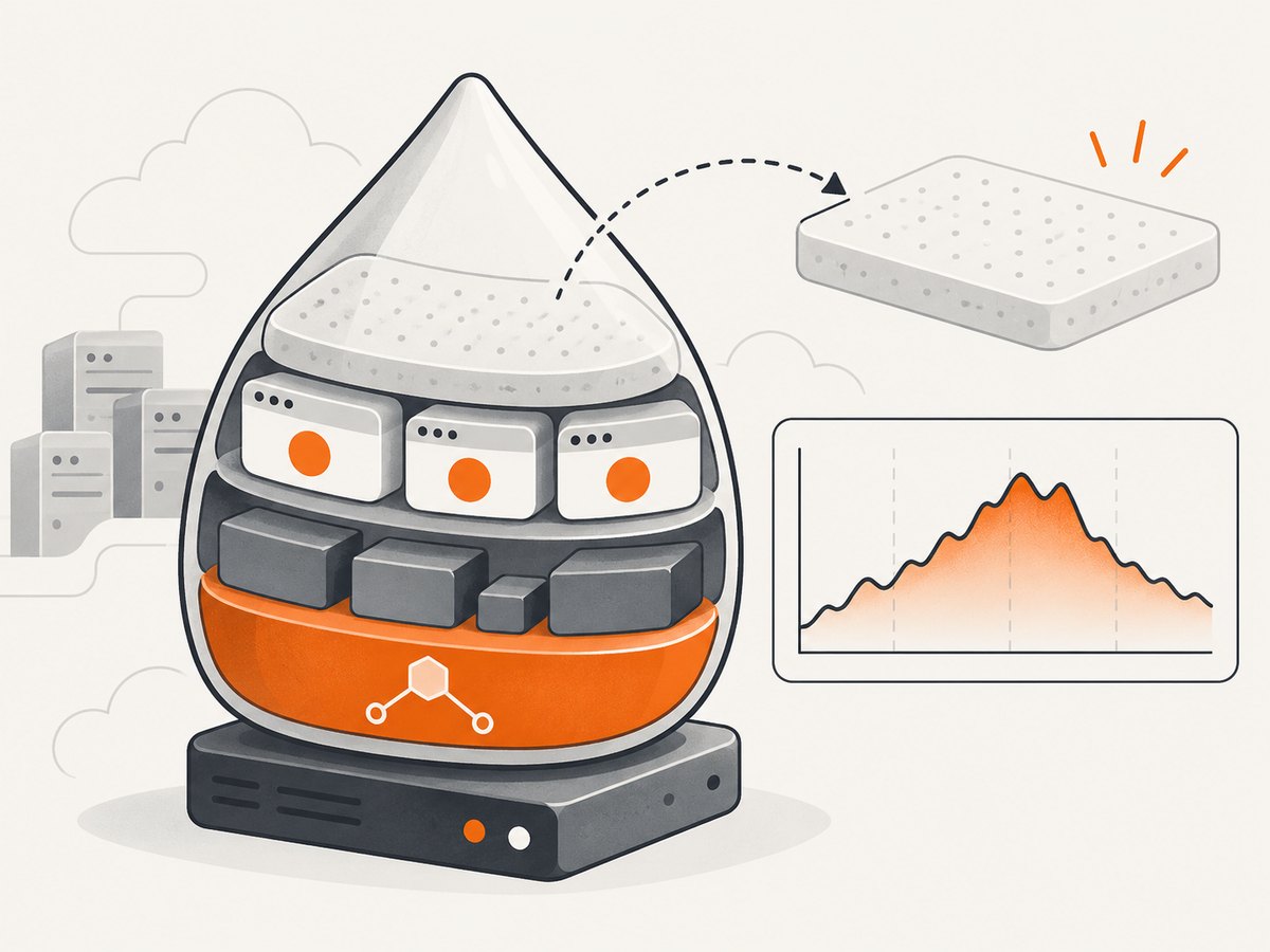 Host metrics and process metrics answer different memory questions.