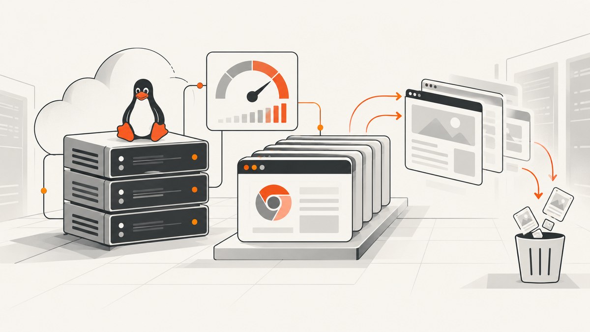 How to Reduce Puppeteer Memory Use on a 24/7 DigitalOcean Droplet