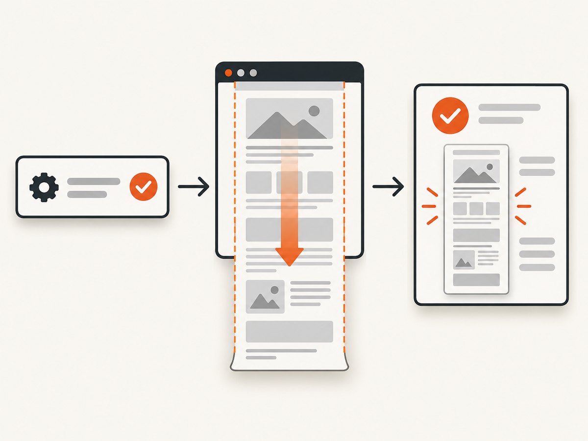ScreenshotNeo removes common consent banners, popups and chat widgets before capture.
