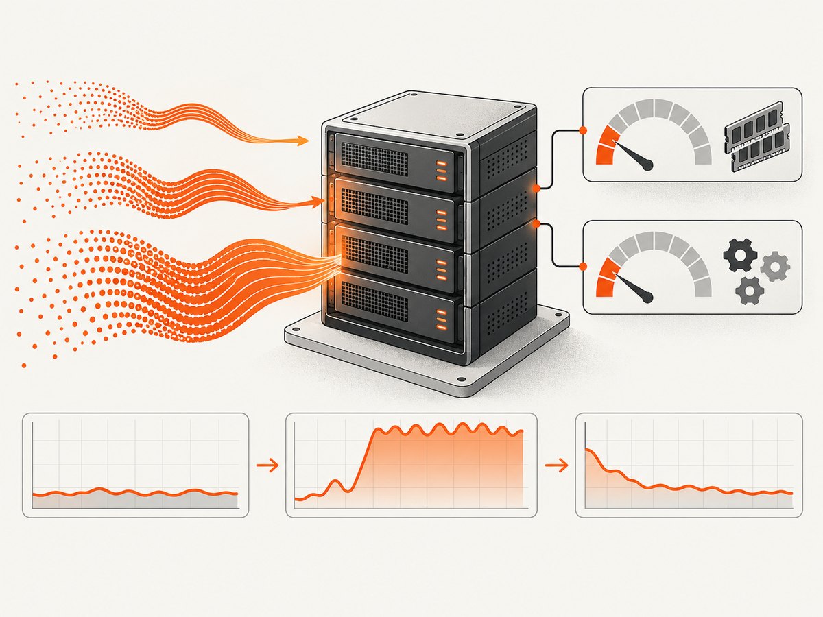 Stress testing reveals behavior at workload limits and during resource exhaustion.
