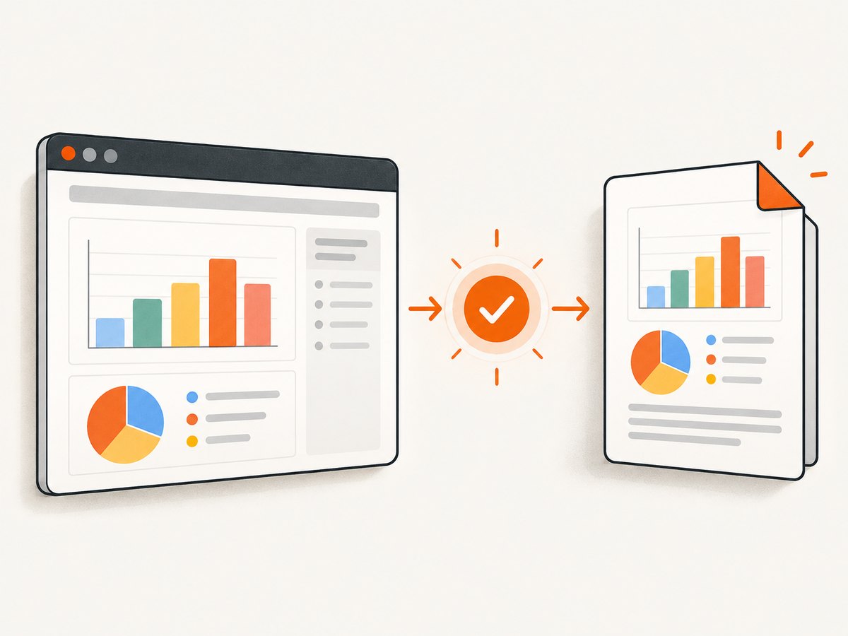 Wait for the application’s chart-ready signal before Puppeteer captures the PDF.