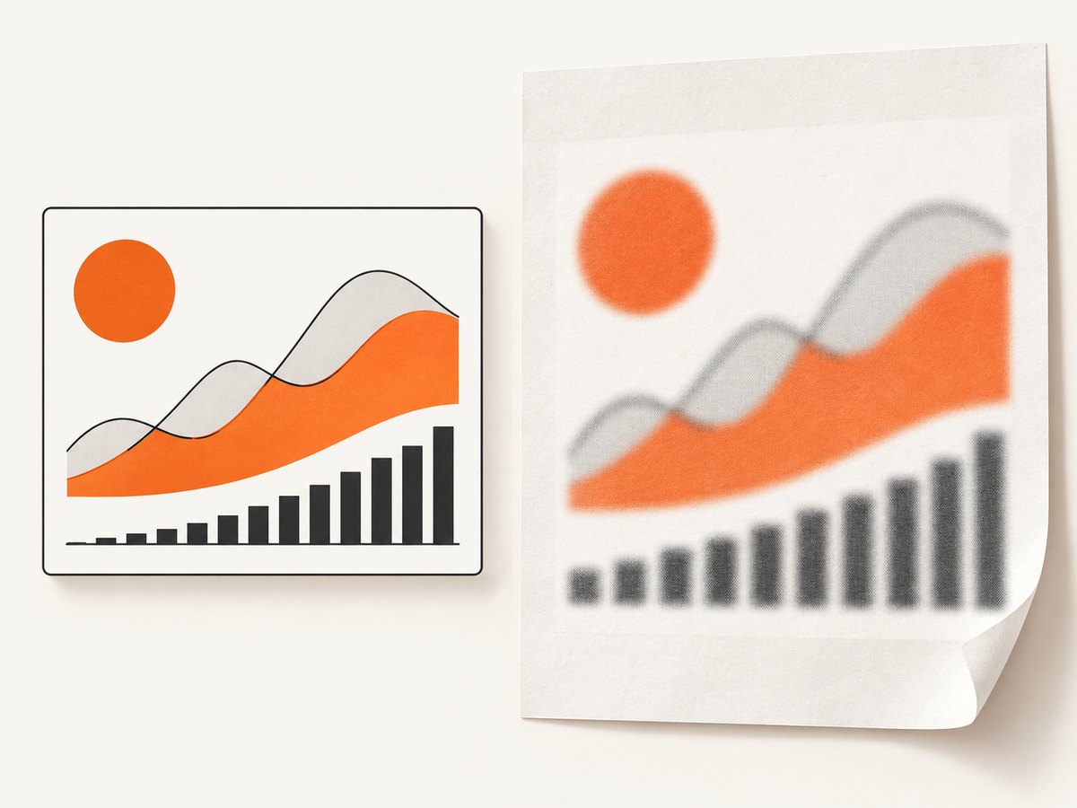 Canvas backing dimensions determine whether the printed chart stays sharp.