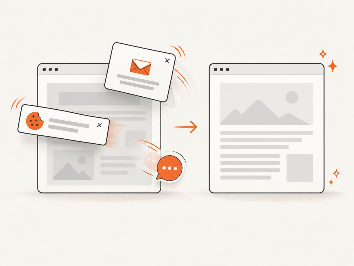 A clean capture removes common overlays before producing the document.
