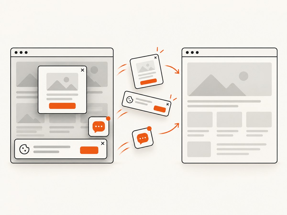 A capture service can clean common overlays before returning the screenshot.