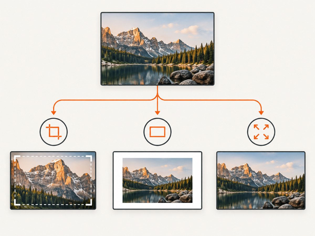 Choose cropping, margins, or a smaller fit when the source ratio differs from A4.