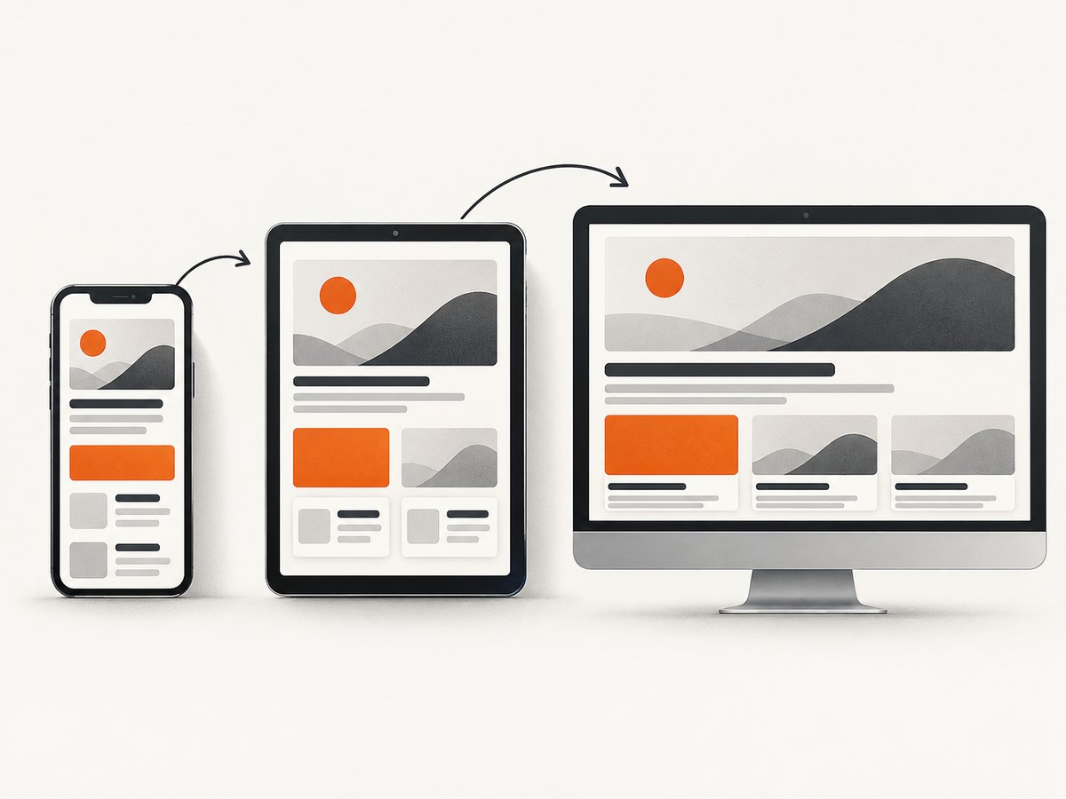 A flexible layout can reflow before a media query is needed.