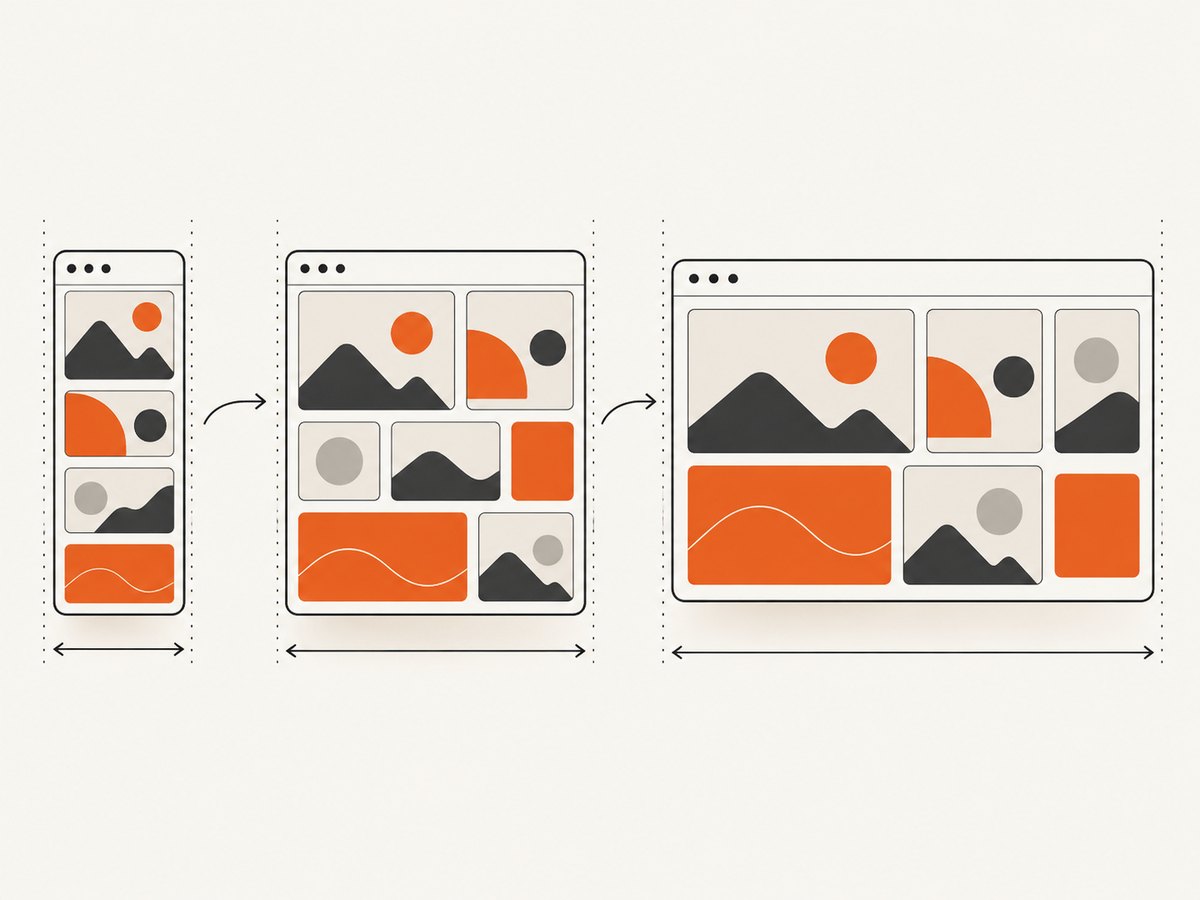 Flexible layout lets content wrap before you add a breakpoint.