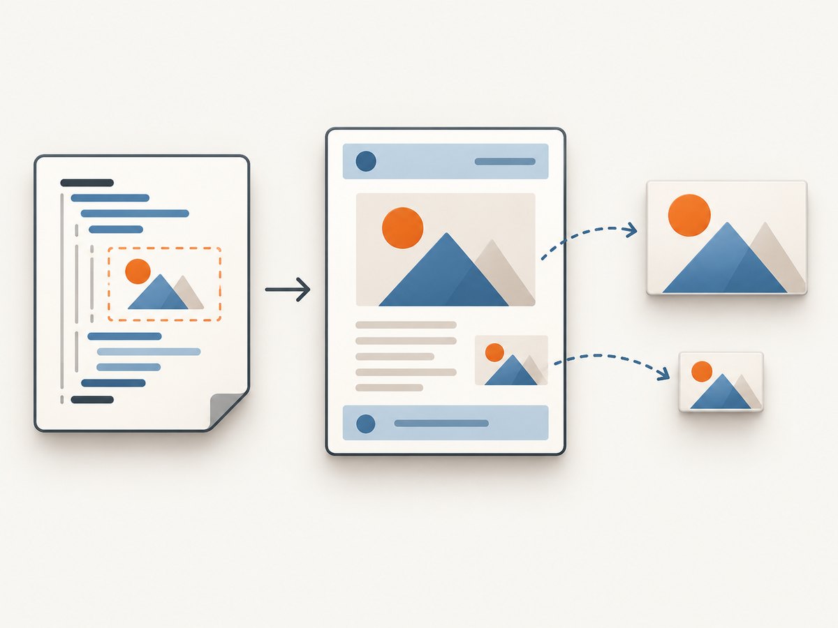 Template markup, publishing layouts, and reusable PDF objects solve different reuse problems.
