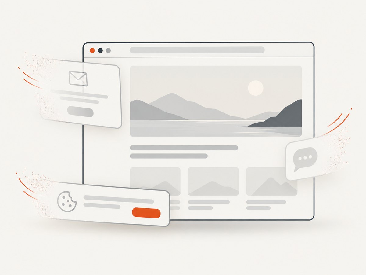 A screenshot records a rendered browser state; removing overlays can make the page content easier to inspect.
