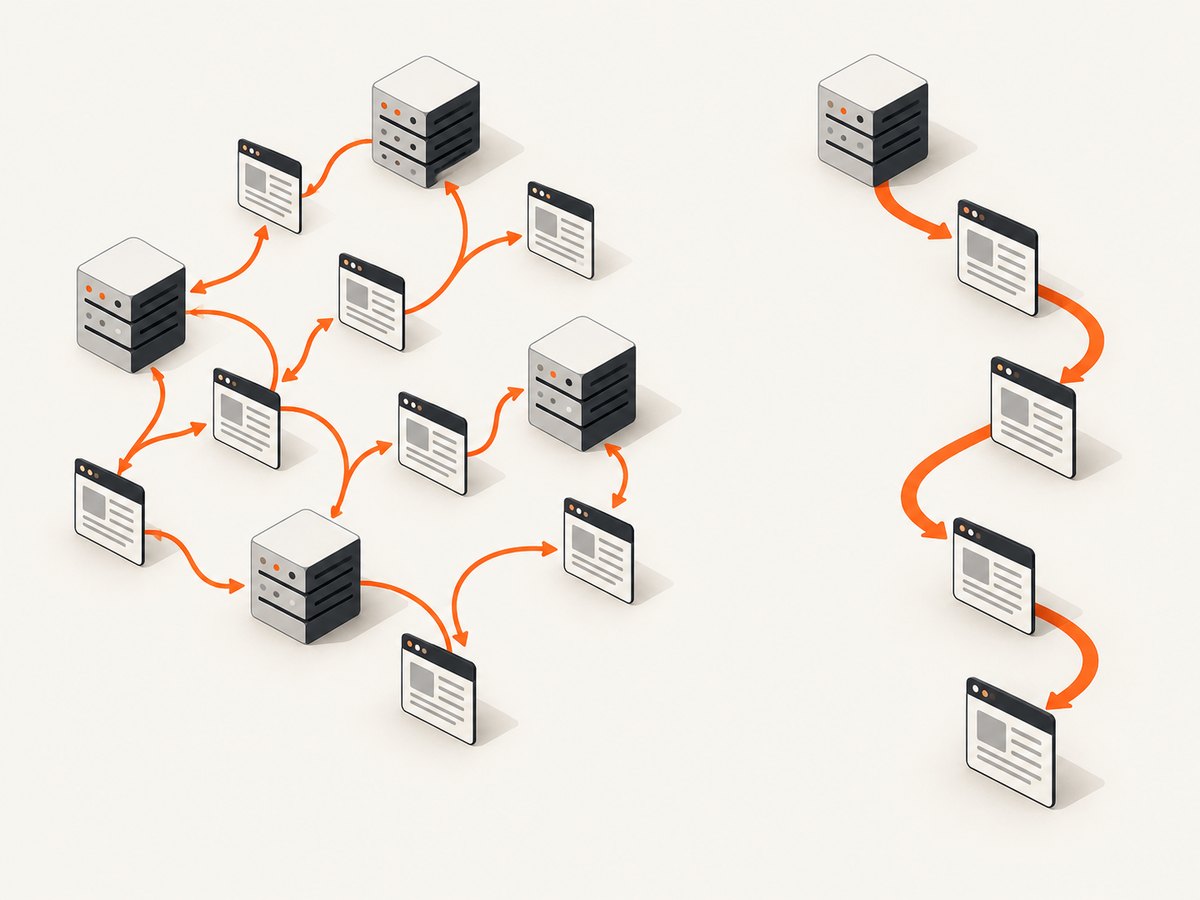 Independent requests can tolerate rotation; multi-step workflows may need a sticky session.