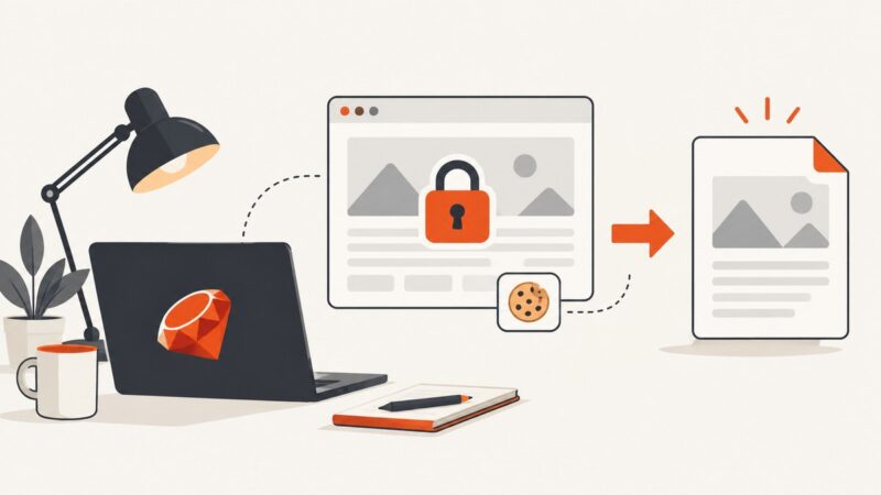How to Generate PDFs from Password-Protected Pages in Ruby