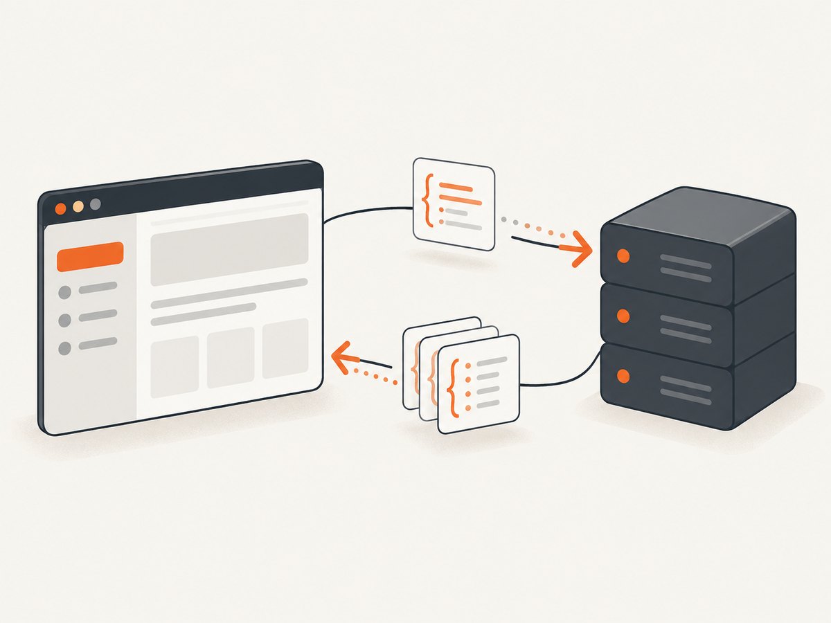 In a browser app, the client and MCP server usually run in separate environments and communicate over HTTP.