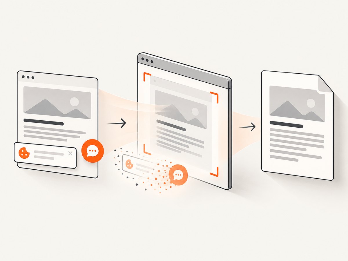 A capture service can produce a clean PDF before your Java application stores it.