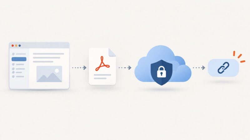 How to Save a Generated PDF Online and Get a Shareable URL